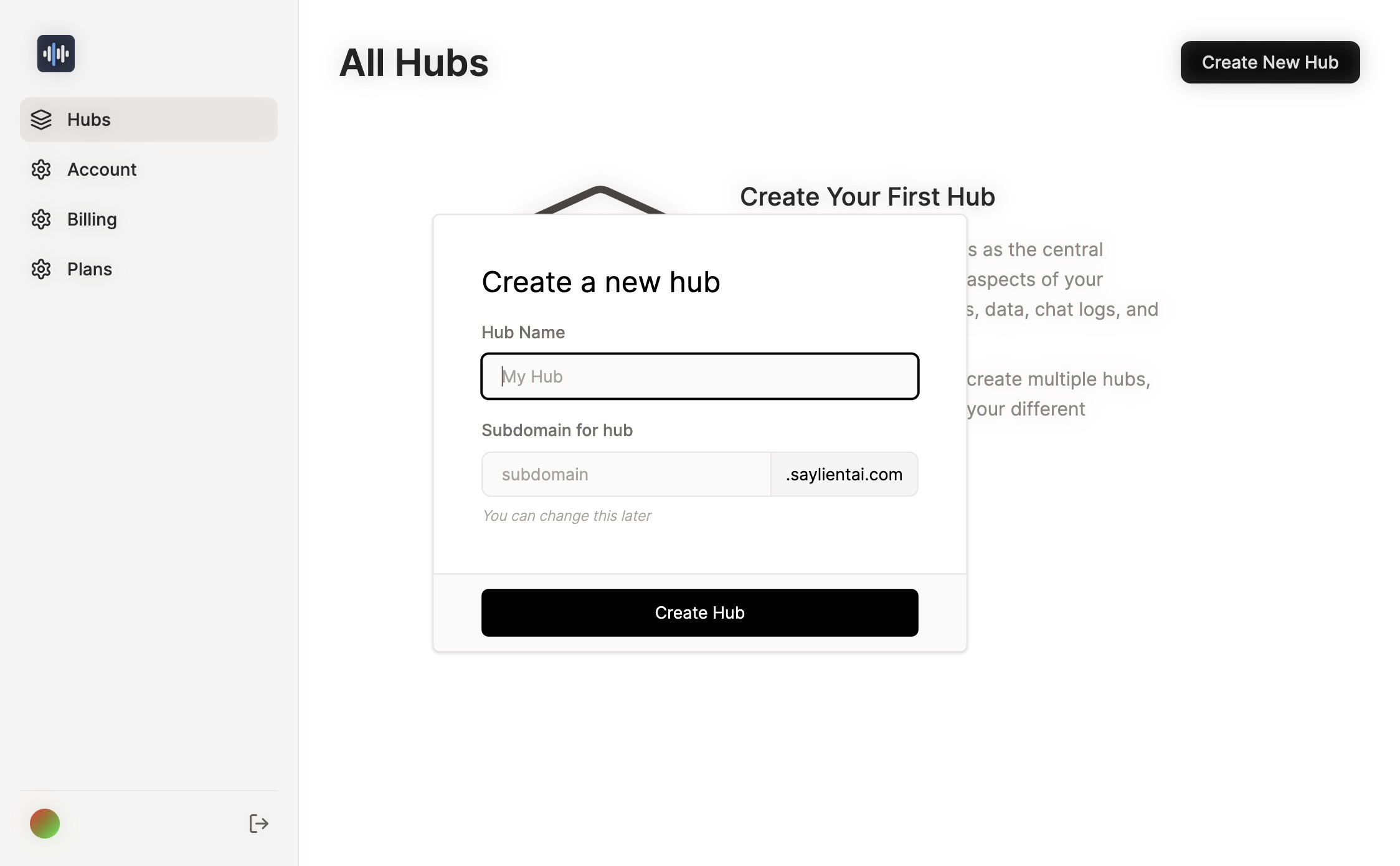 Create  Hub